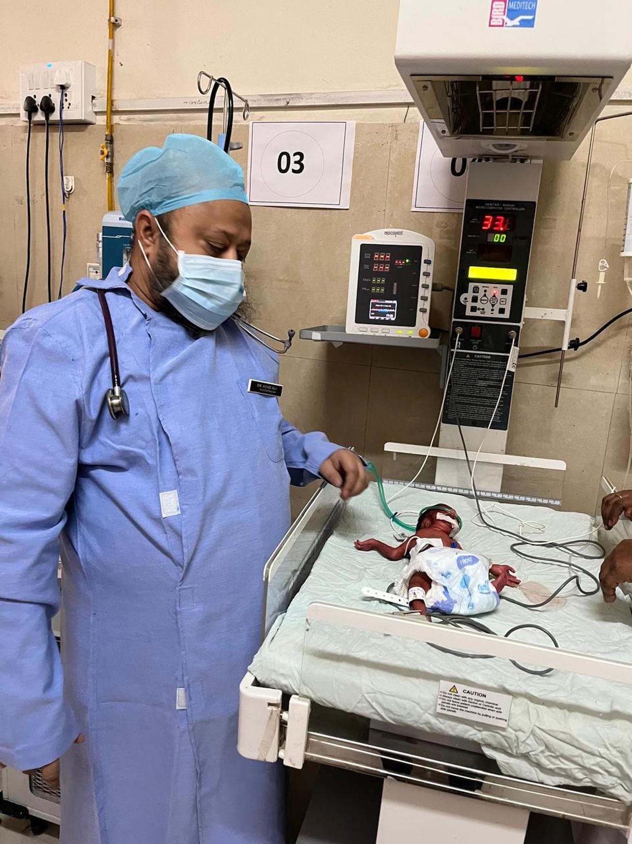 c pap machine saved the newborn