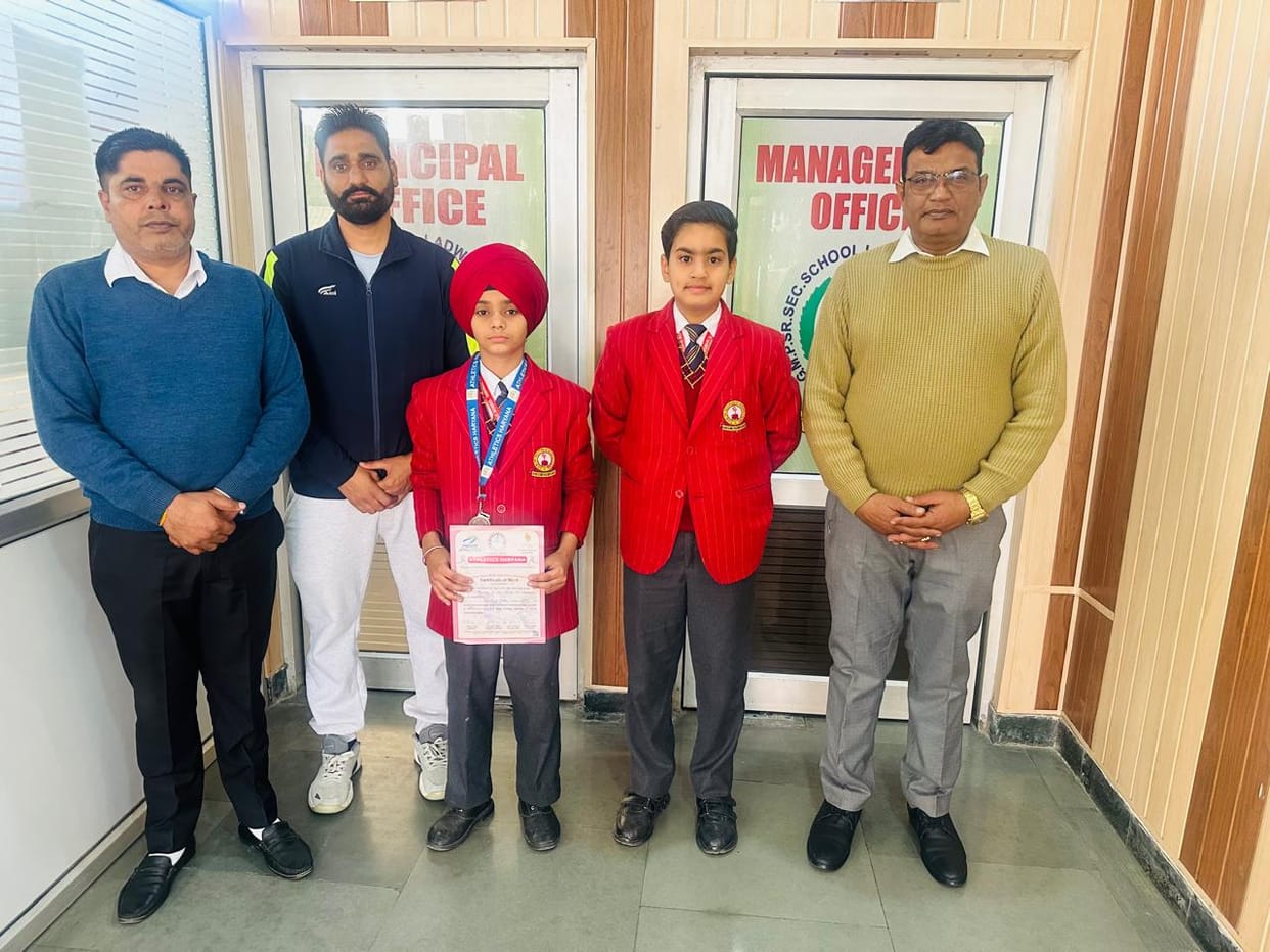 Harmandeep Singh secured second place in the state level 80m hurdles.