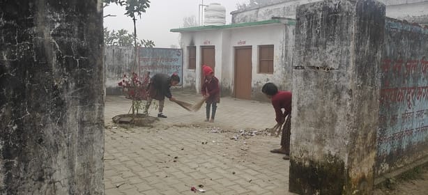 Video of girl students sweeping the floor in school goes viral