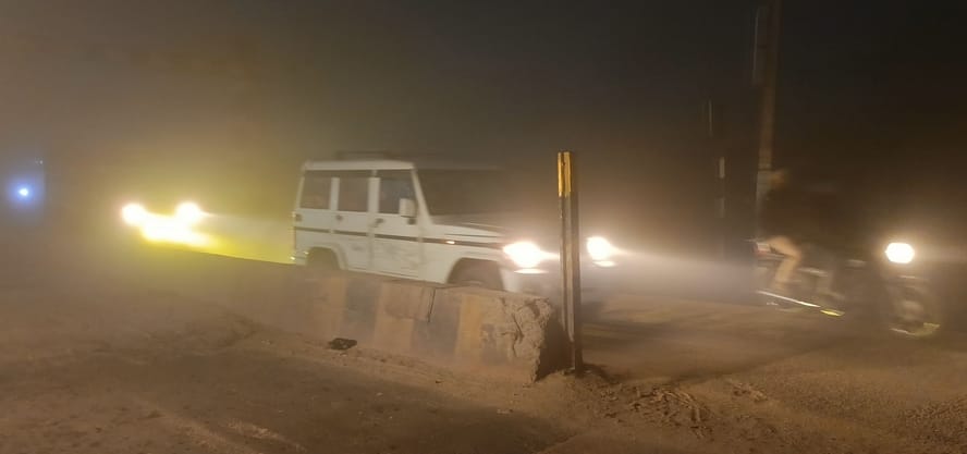 Fog slowed the pace, and a two-and-a-half-hour journey took four and a quarter hours