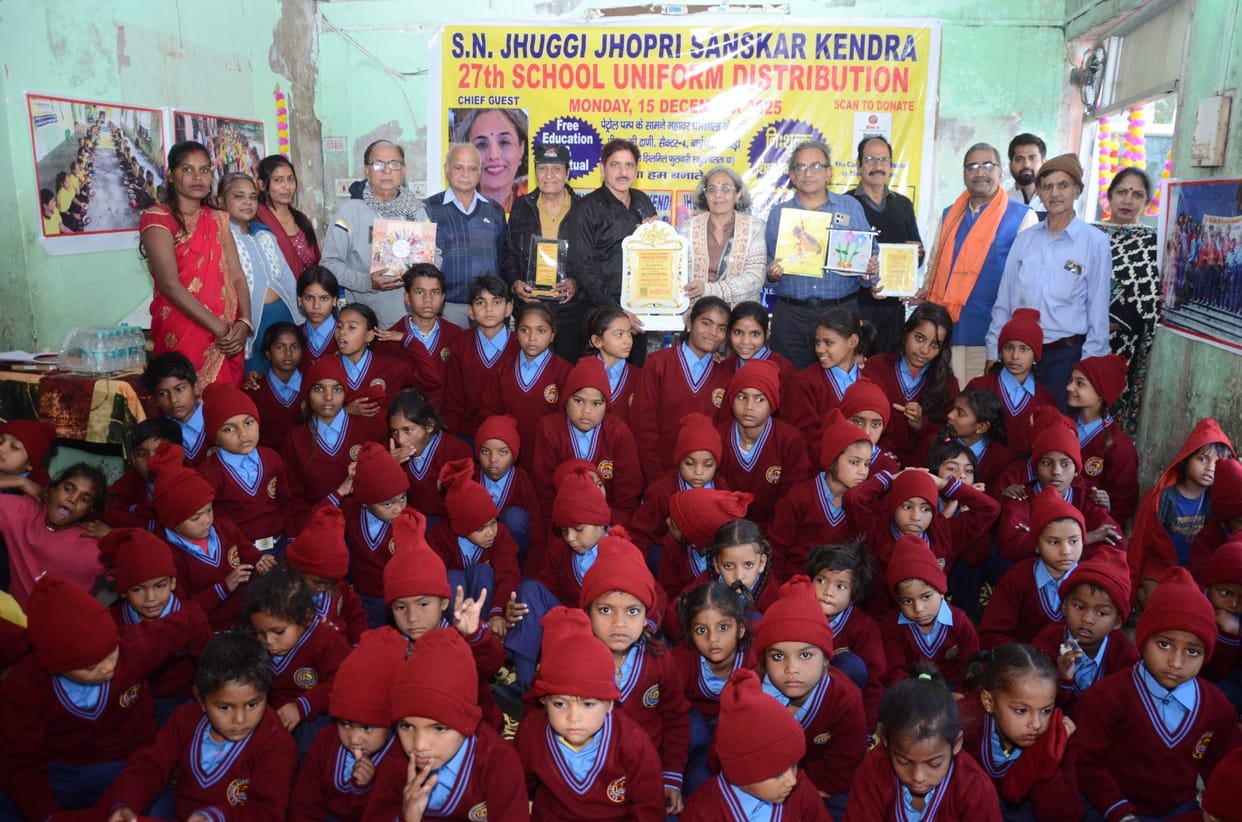 Uniforms distributed to 100 slum children