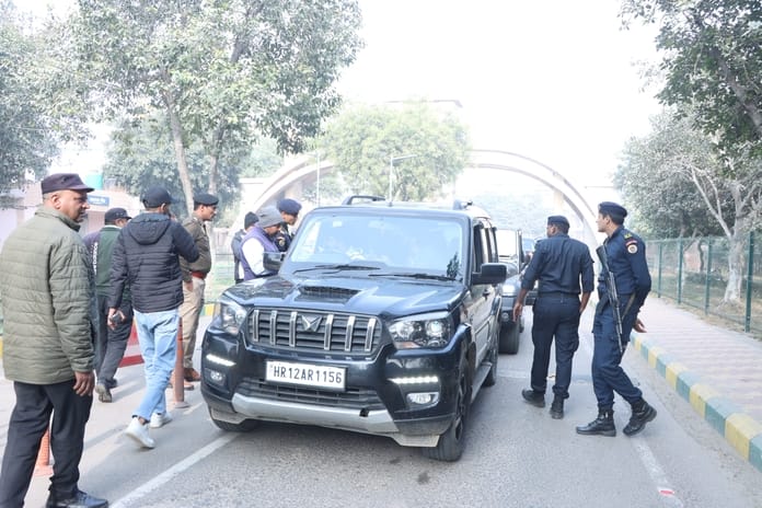 Following the disturbance caused by people in cars, security has been increased at MDU, with police and commandos deployed.