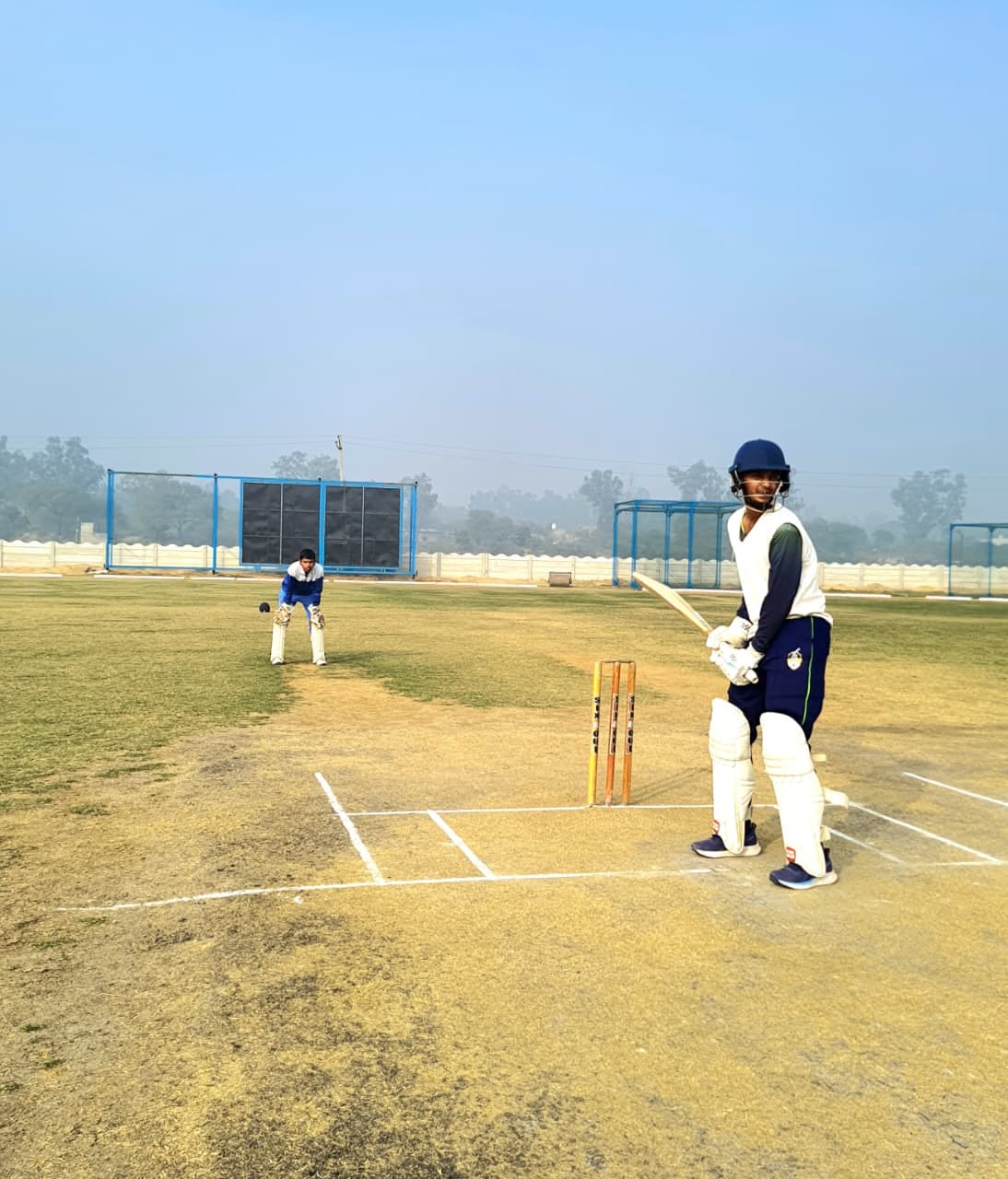 Goyal XI won the match by 105 runs.