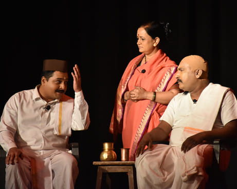 The play "Three Bhagiraths of the Sangh Ganga" was staged.