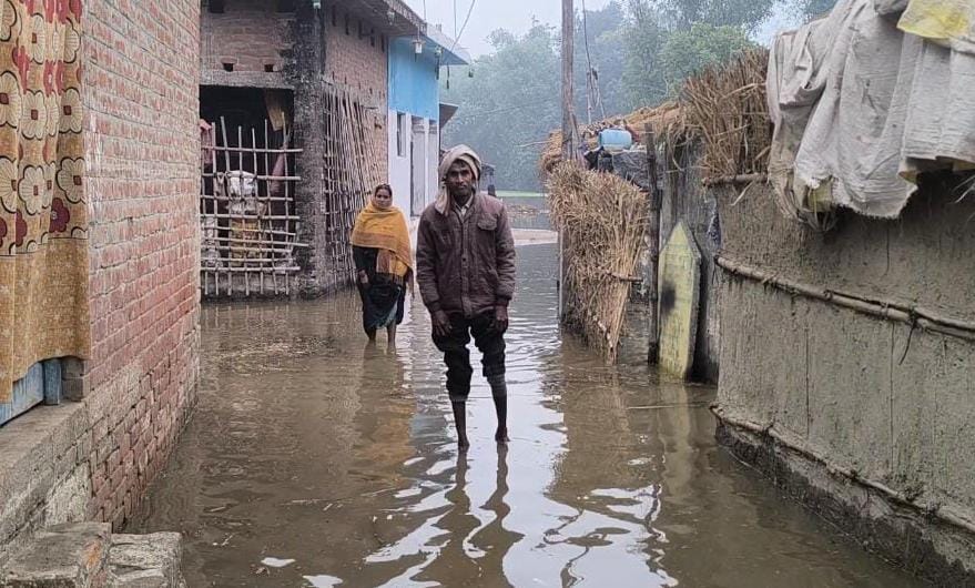 Barmi village flooded due to canal breach, crops submerged