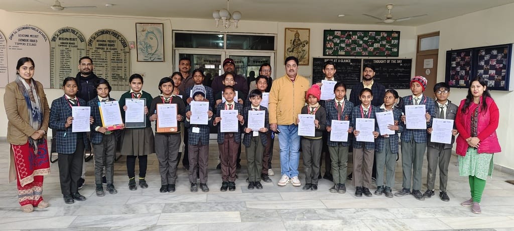 22 students participated in Amar Ujala National Olympiad exam