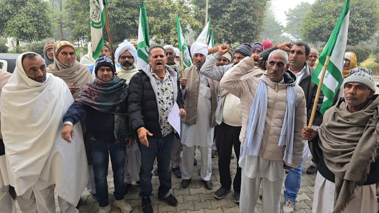Protests demanding the release of Tamil Nadu farmer leader