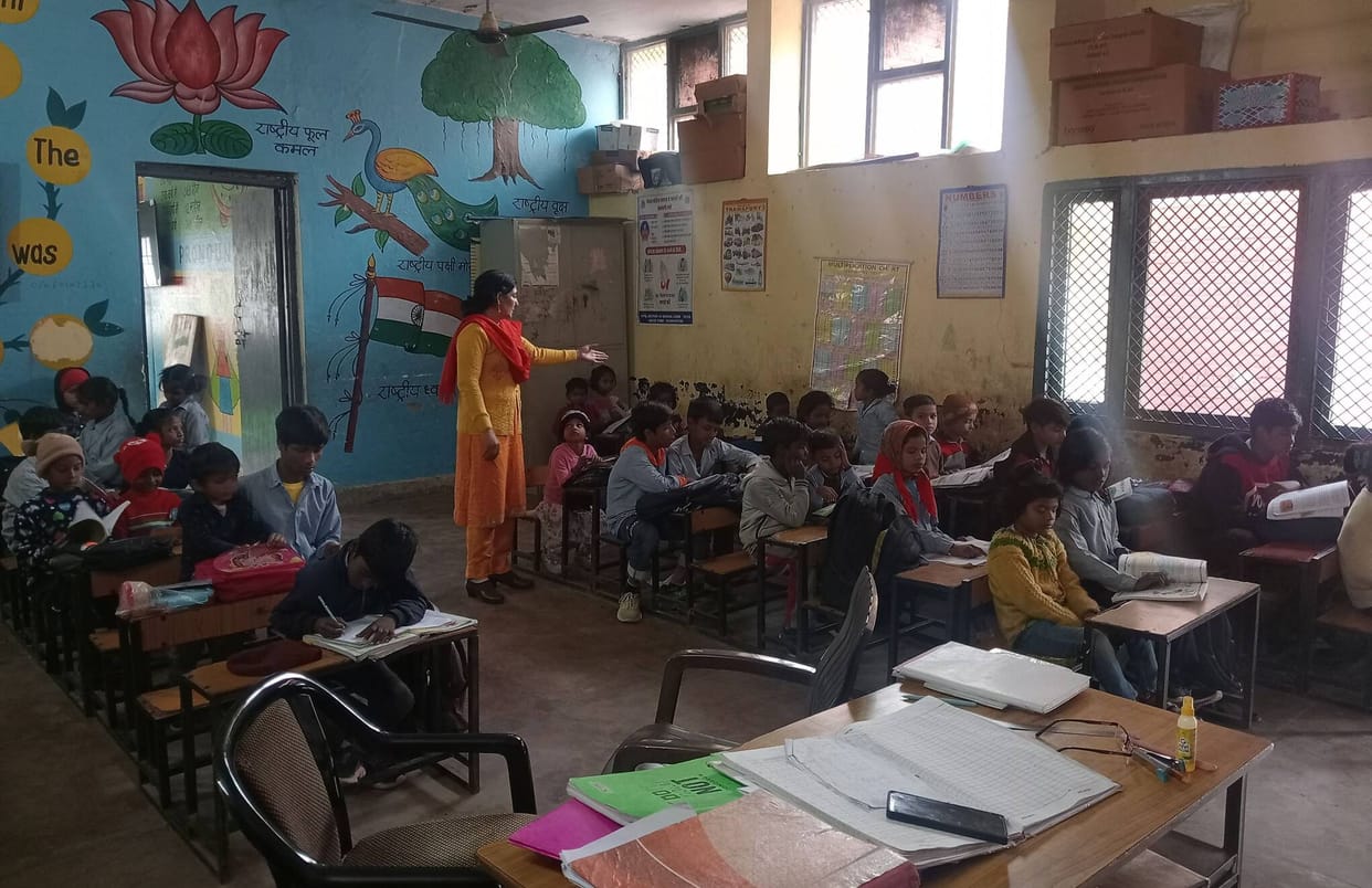 Prayers are being held in classrooms, and lukewarm water is being served after mid-day meals.