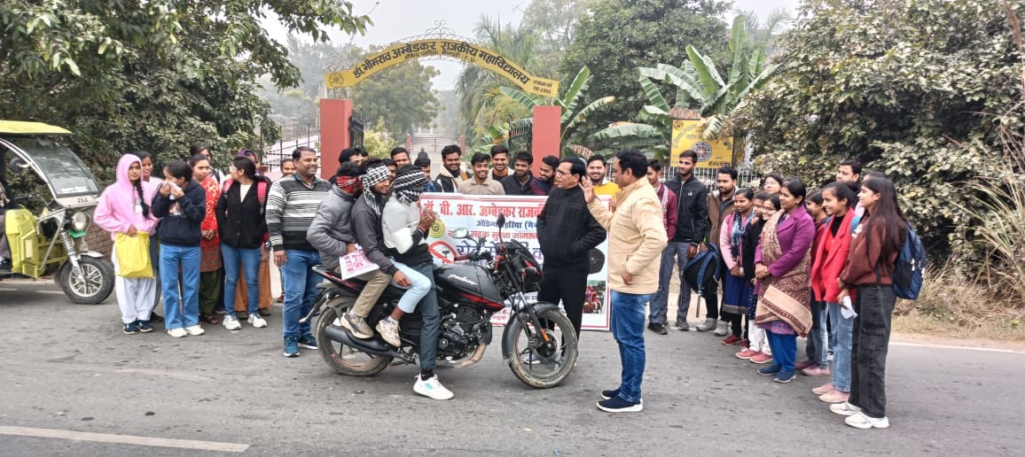 mainpuri news road saftey campaign
