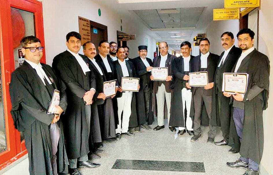Advocates honored in the High Court premises