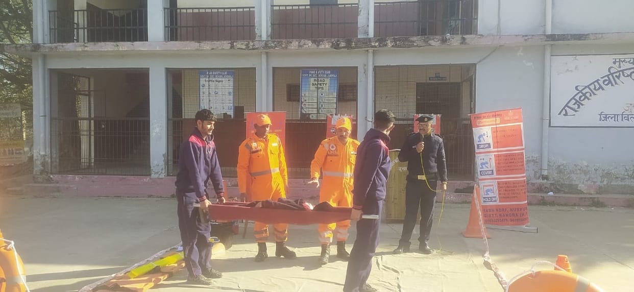 Students were given information about disaster prevention