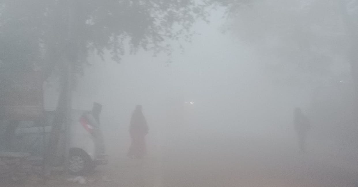 Fog prevailed throughout the day, and the cold weather added to the difficulties.