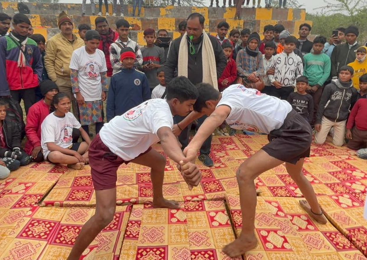 Firoz and Anju first in wrestling