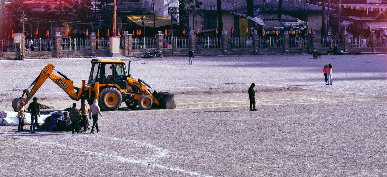 A new controversy has erupted over the construction of a cricket pitch in Nainital.