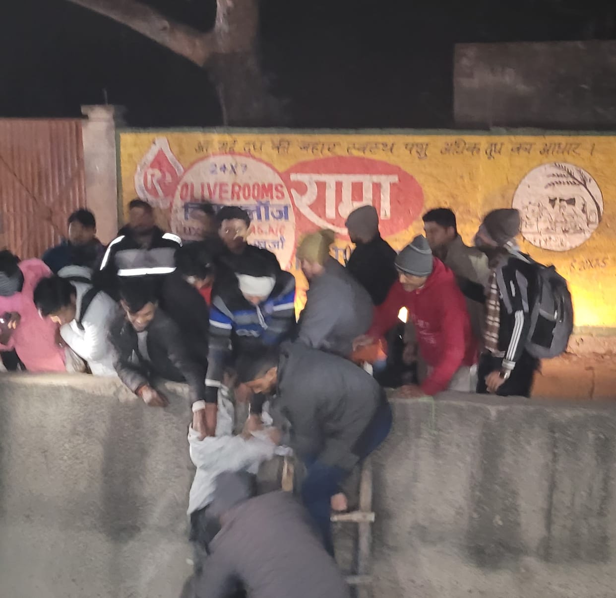 Drunk man jumps into 30-foot-deep drain, causes commotion, saves life