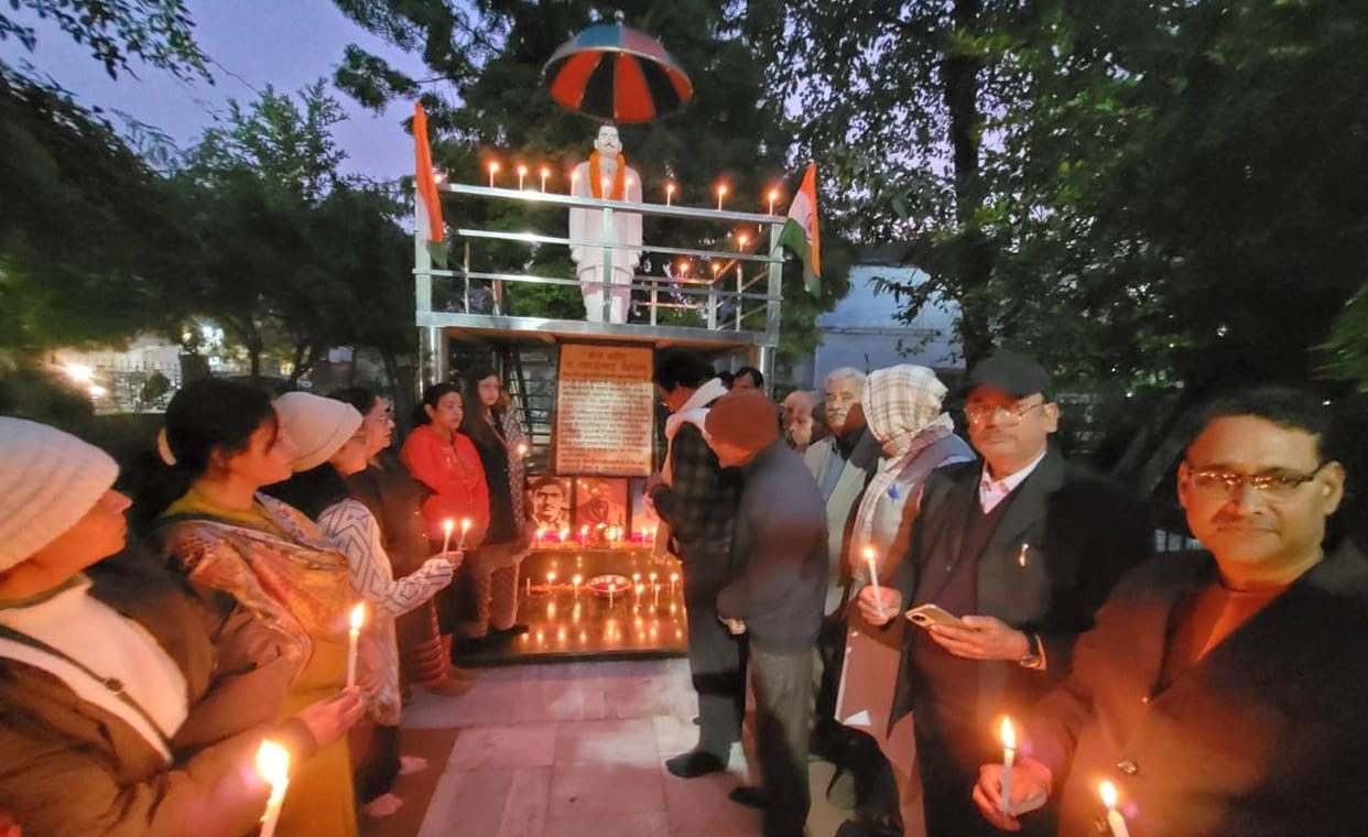 Sankalp organization paid tribute to the martyrs.