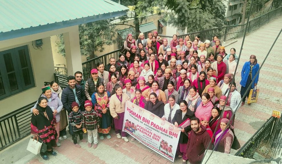 Training given to Anganwadi workers