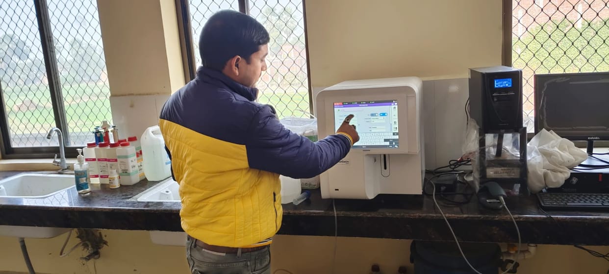 CBC test started in Kasimabad Community Health Center