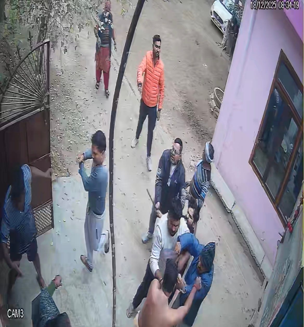 Two brothers were beaten and stones were pelted for opposing the removal of a truck