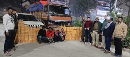 Muzaffarpur Bihar news : liquor smuggler plans failed by excise police four arrest suv seized