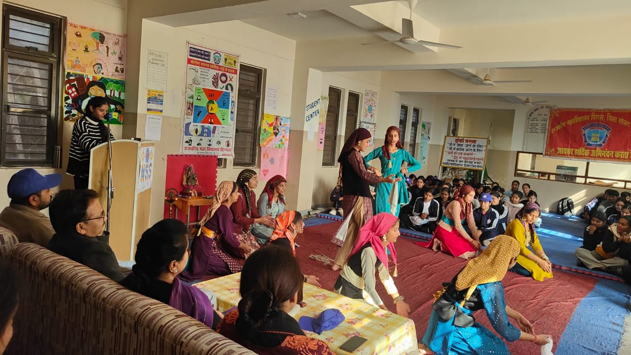 NSS camp inaugurated at Diggal College, volunteers presented colourful programmes