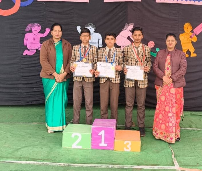 In cricket, the Dhaulagiri team came first, and the players were honored.