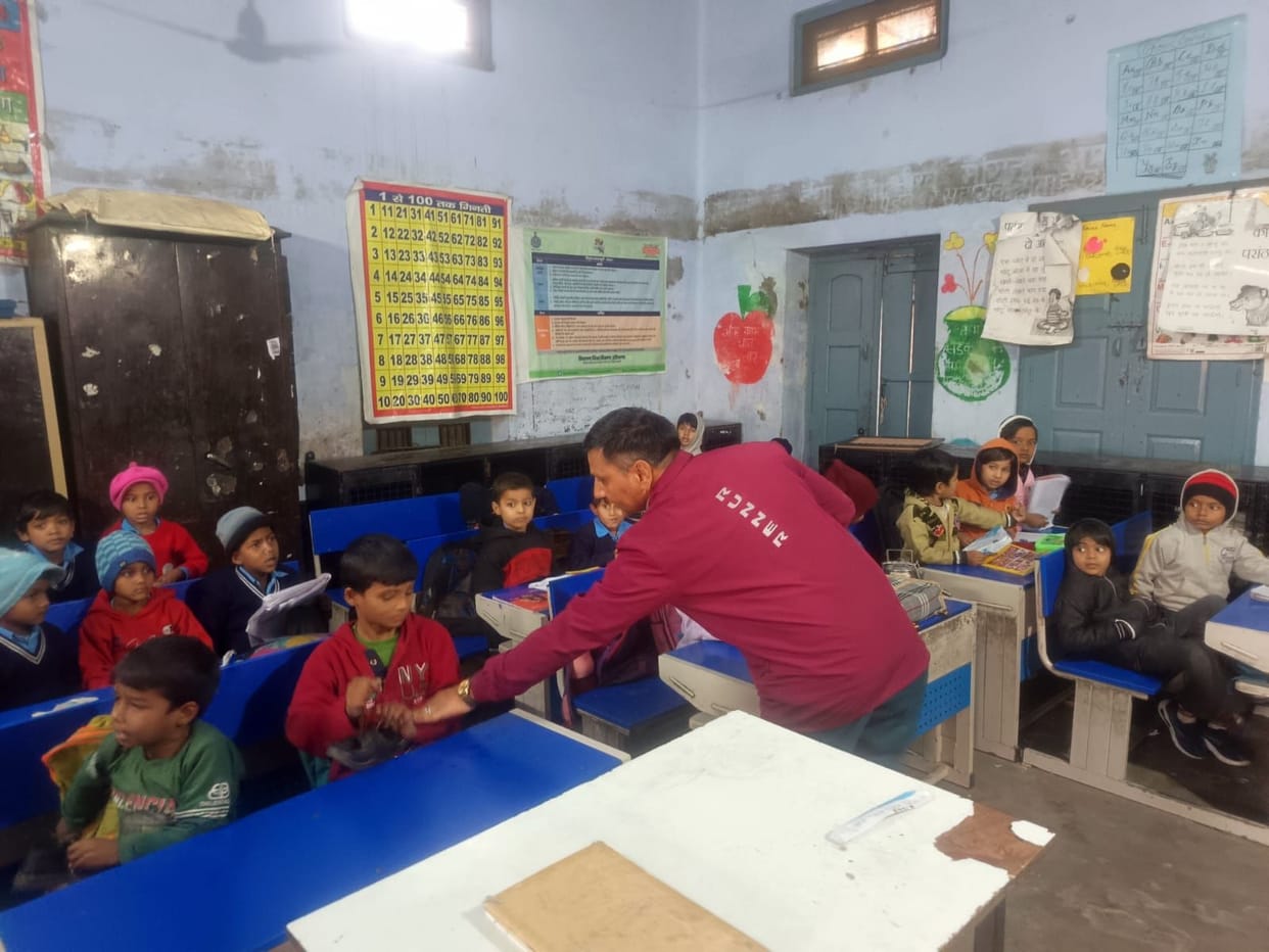 Lack of space in the school, prayers being held in the open, and students forced to drink cold water.