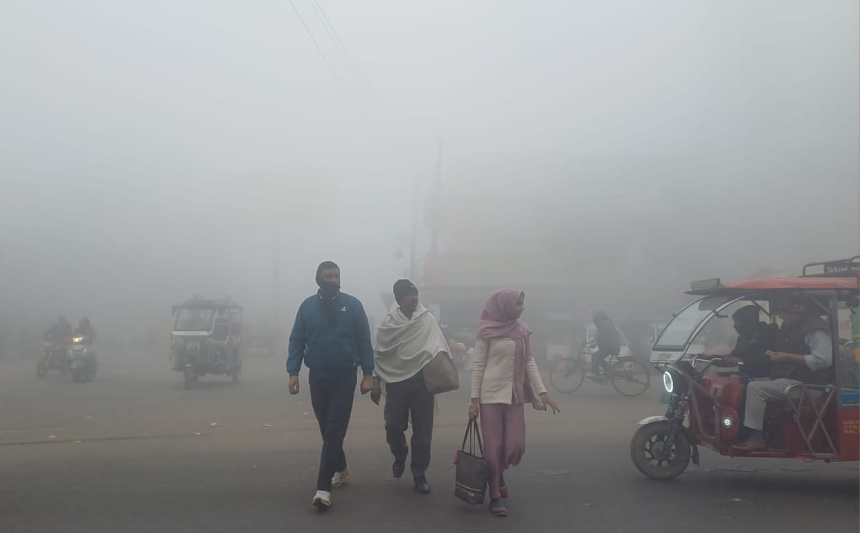 The cold increased... fog continued to fall throughout the night, visibility was zero.