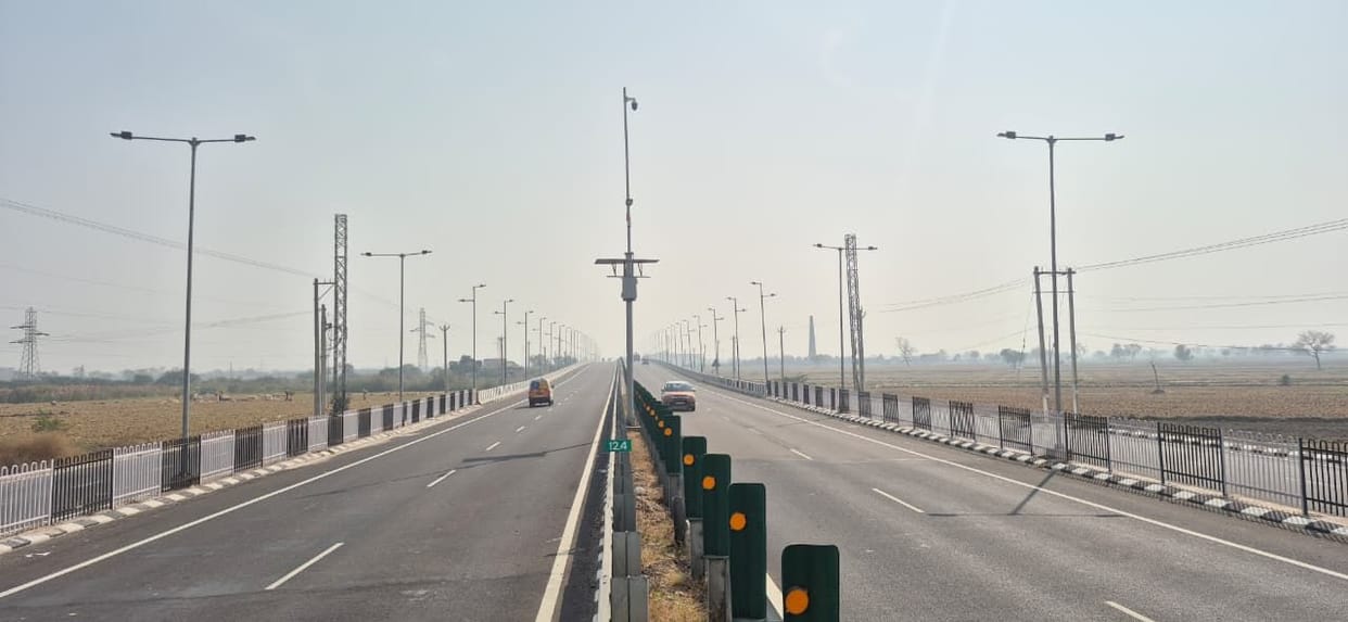 CCTV cameras are now installed at every kilometer on the four-lane road Hansi-Bhiwani