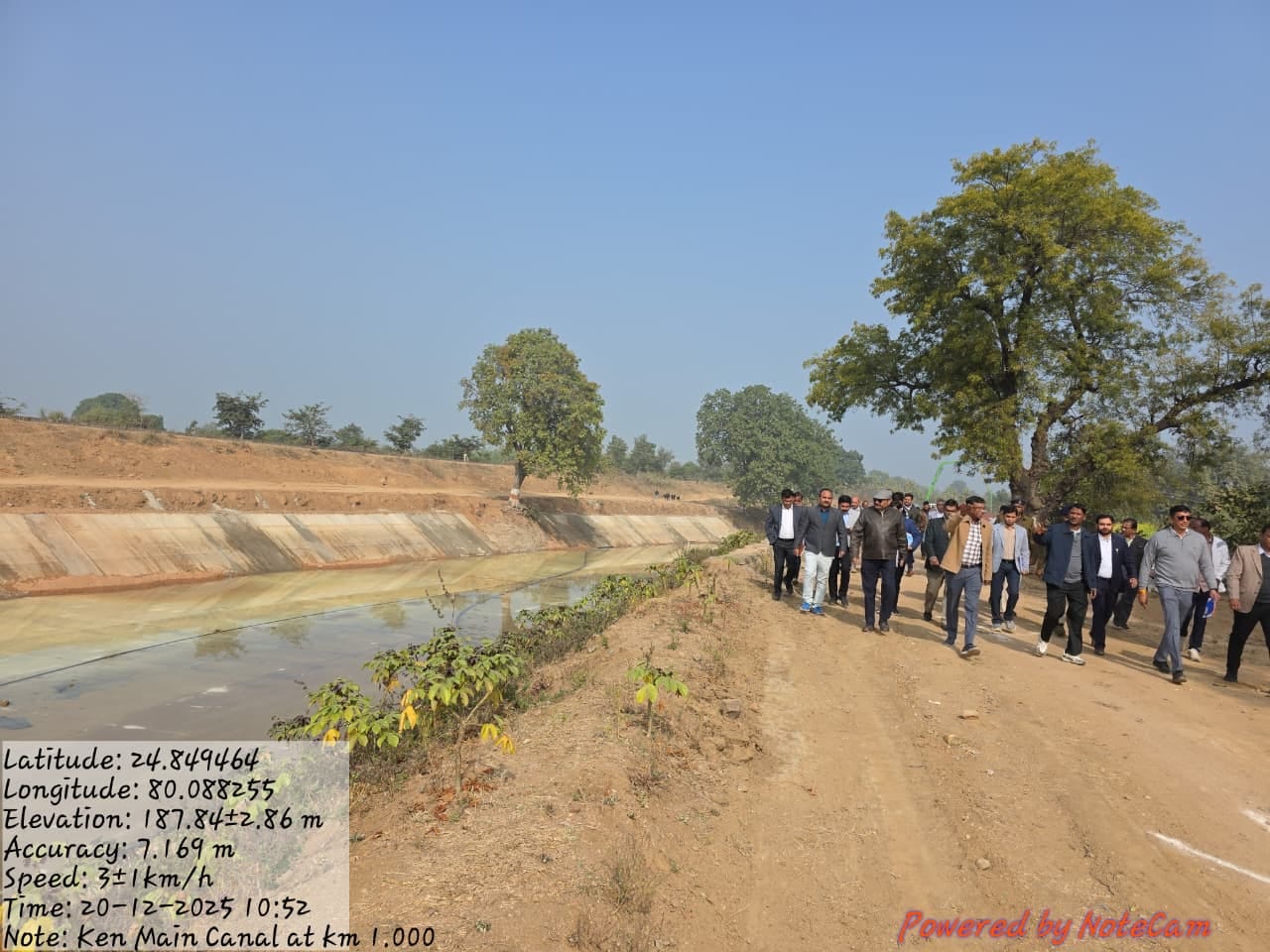 Inspection of Main Canal Rehabilitation of Ken-Betwa Link Project