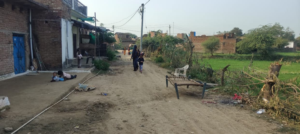 Even after eight months, the 300-meter interlocking road in Diggi Mohalla has not been constructed.
