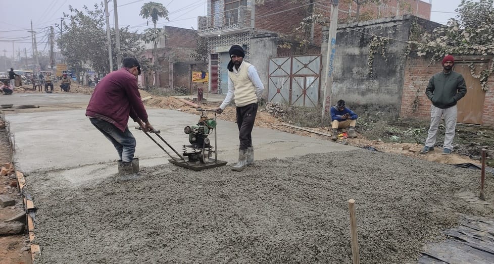 The Garhi road will be three to five and a half meters wide... work has started