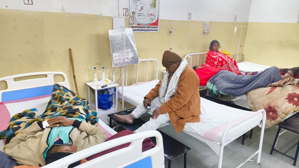 Patients admitted in the district hospital are asking for blankets from home.