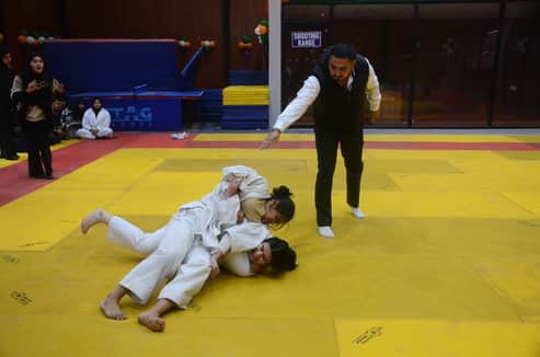 कठुआ में जूडो के मुकाबले