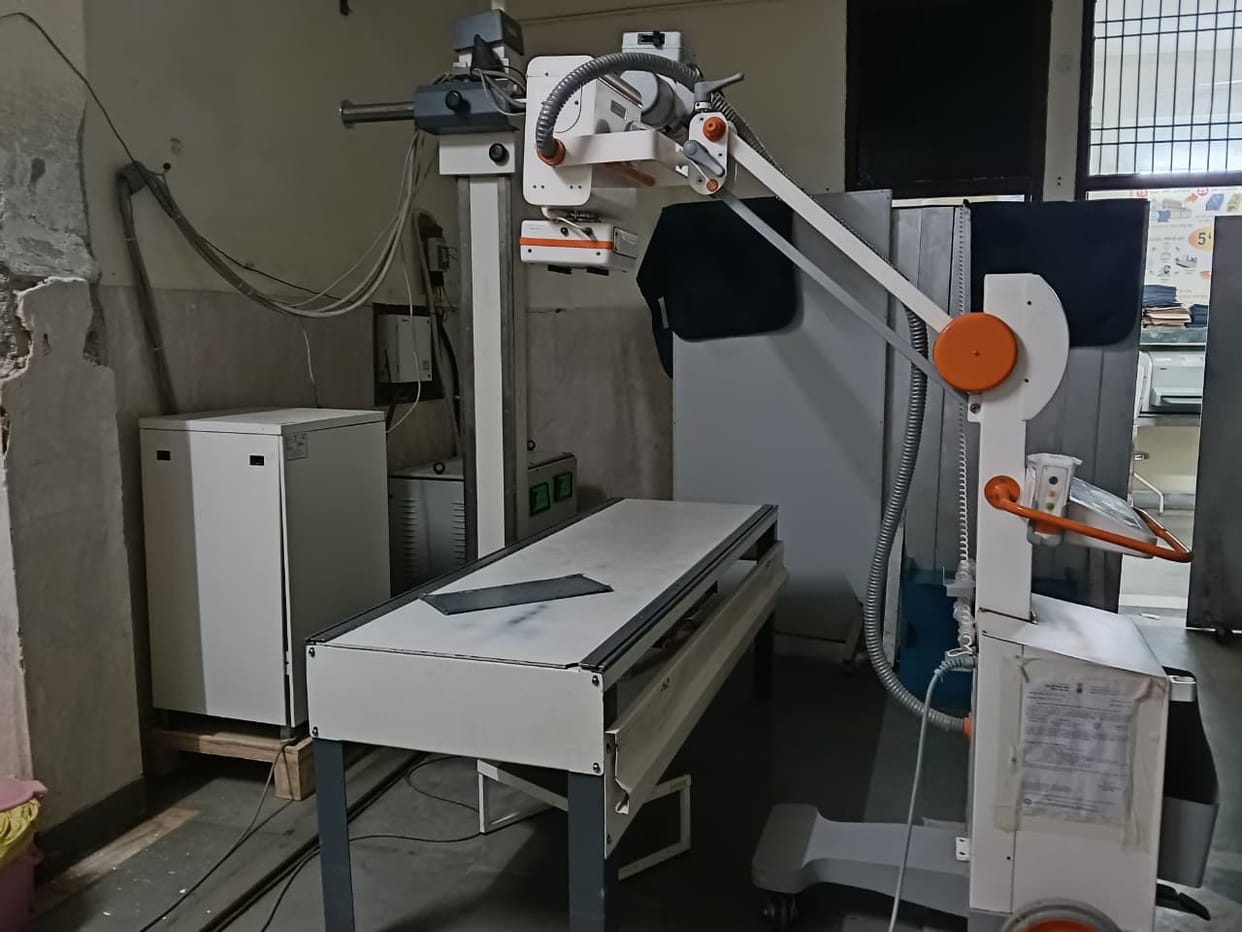 The main X-ray machine at the Civil Hospital is out of order and a portable machine is used to operate