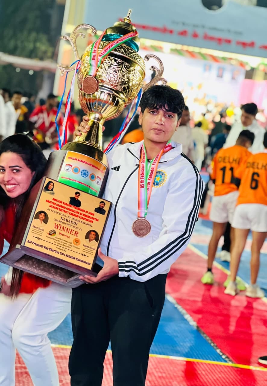 Sonika Sahrawat, the daughter of Haryana, became the Golden Girl, as daughters of Haryana gave a golden performance at the Amateur Kabaddi Federation Cup in Chalisgaon, Maharashtra.
