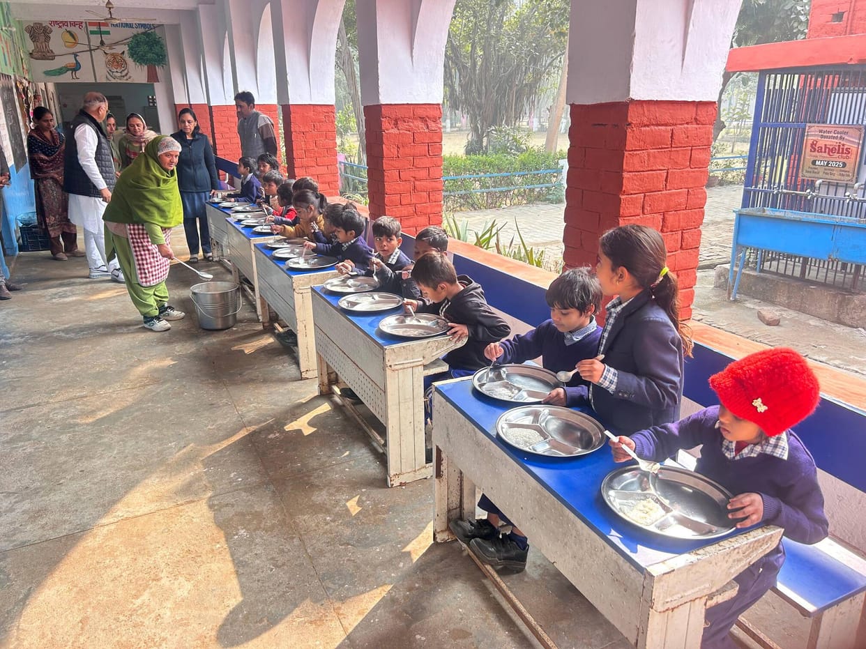 Students ate instant kheer, which takes 15 minutes.