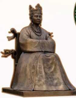 The statue of Queen Ho will be unveiled on the 24th