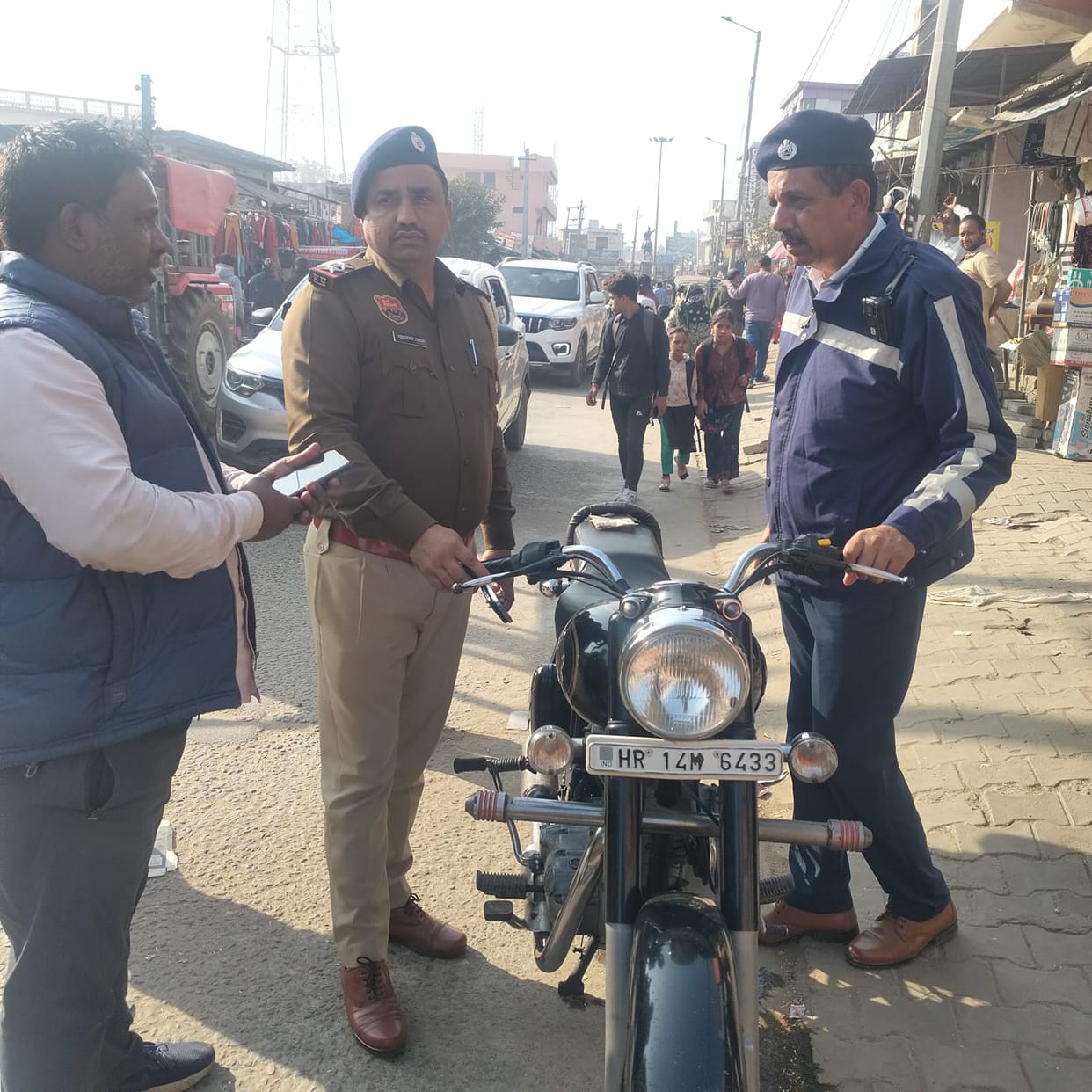 Traffic tickets were issued to 90 drivers for violating the rules.