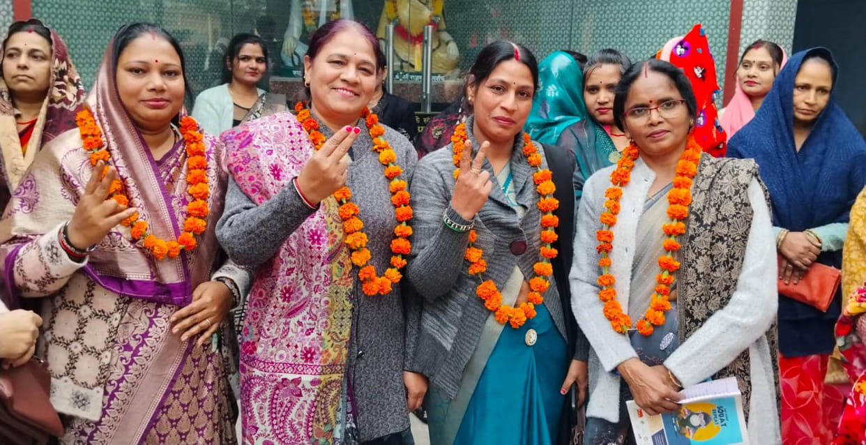 Lalmani became the president, and Neelam became the general secretary.