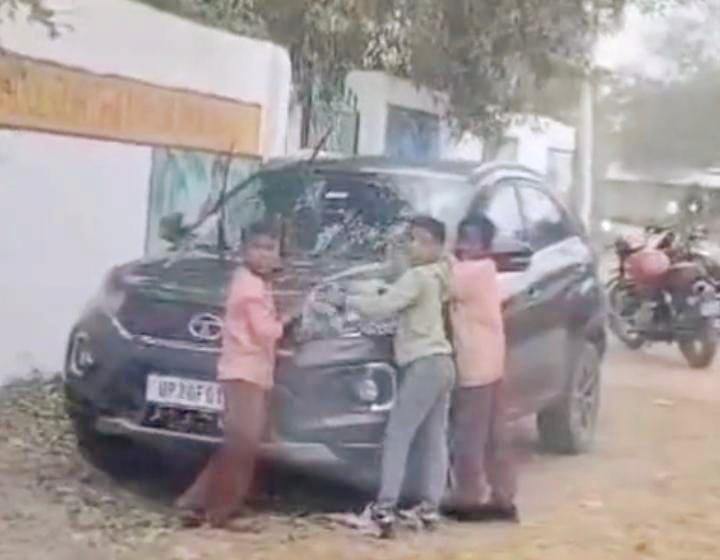 Allegations of students of council school being made to clean a car, video goes viral
