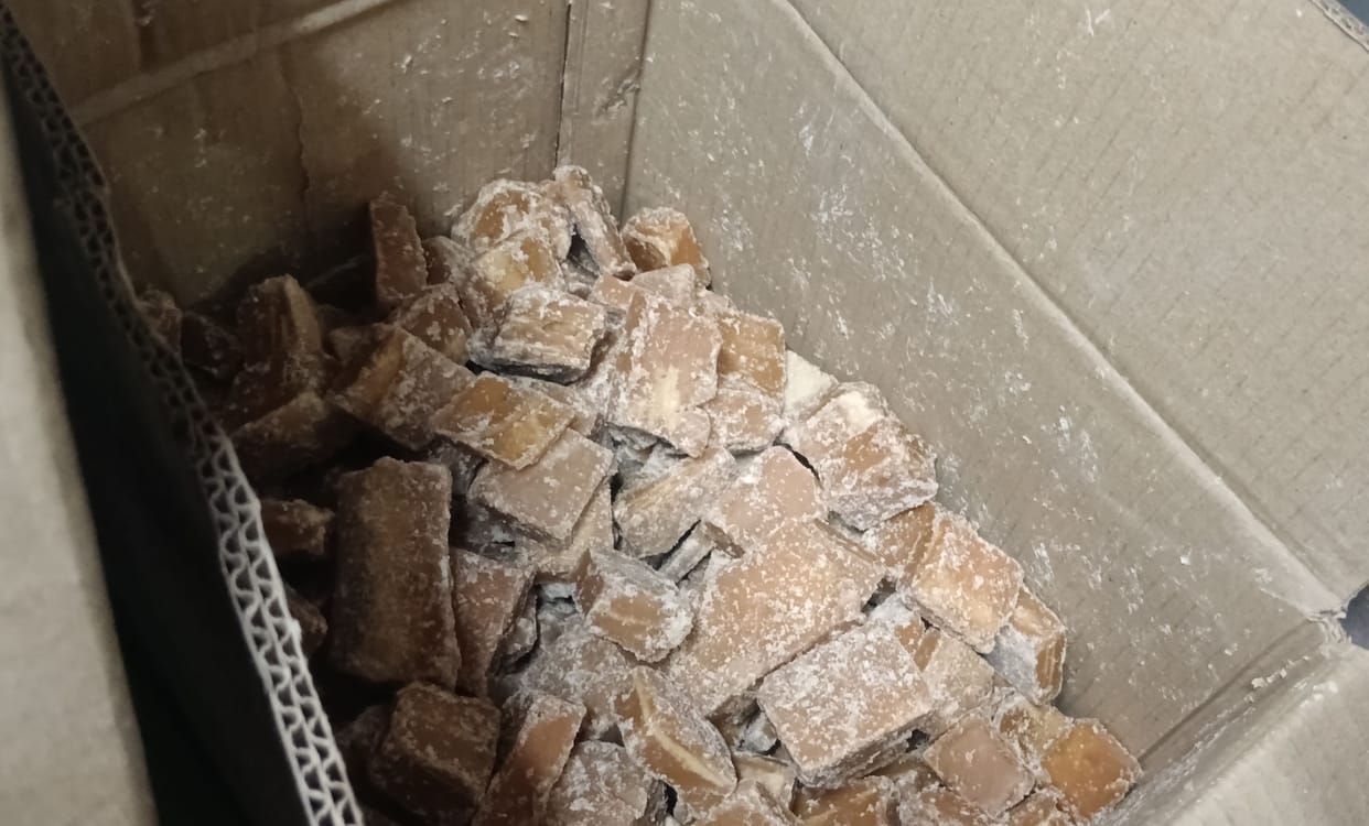 The city's markets consume 50 quintals of jaggery daily.