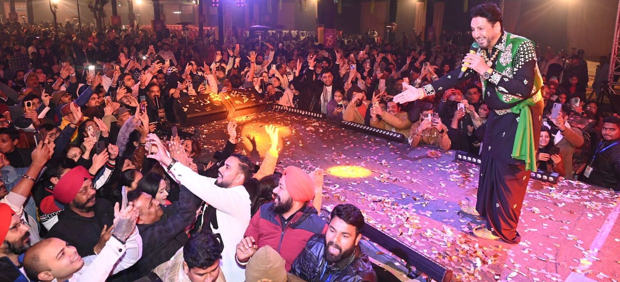 Singer Gurdas Maan enthralled the crowd at Ganges Club's 75th anniversary celebrations.