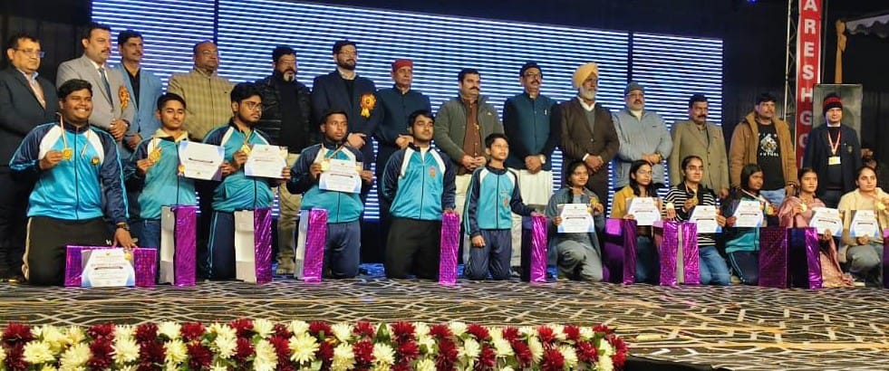 Meritorious students were honored in the ceremony
