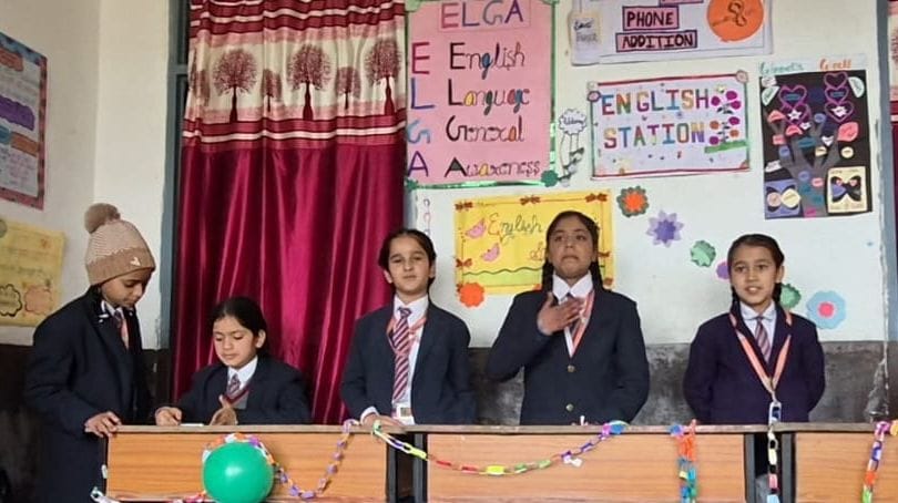 The little children of Eswaramma School displayed their skills in an educational exhibition.
