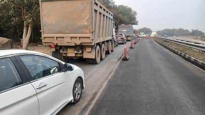 Recarpeting work underway on Pinjore bypass, traffic disrupted