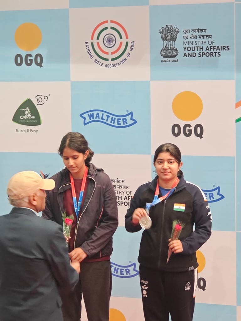 Women shooters won two medals at the National Shooting Championships.