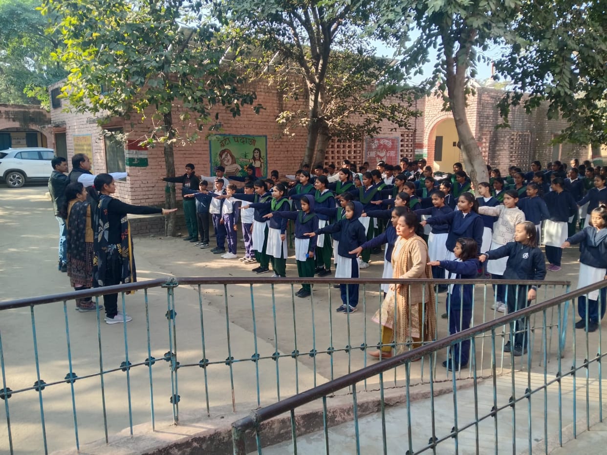 The students were administered an oath for a child marriage-free India.