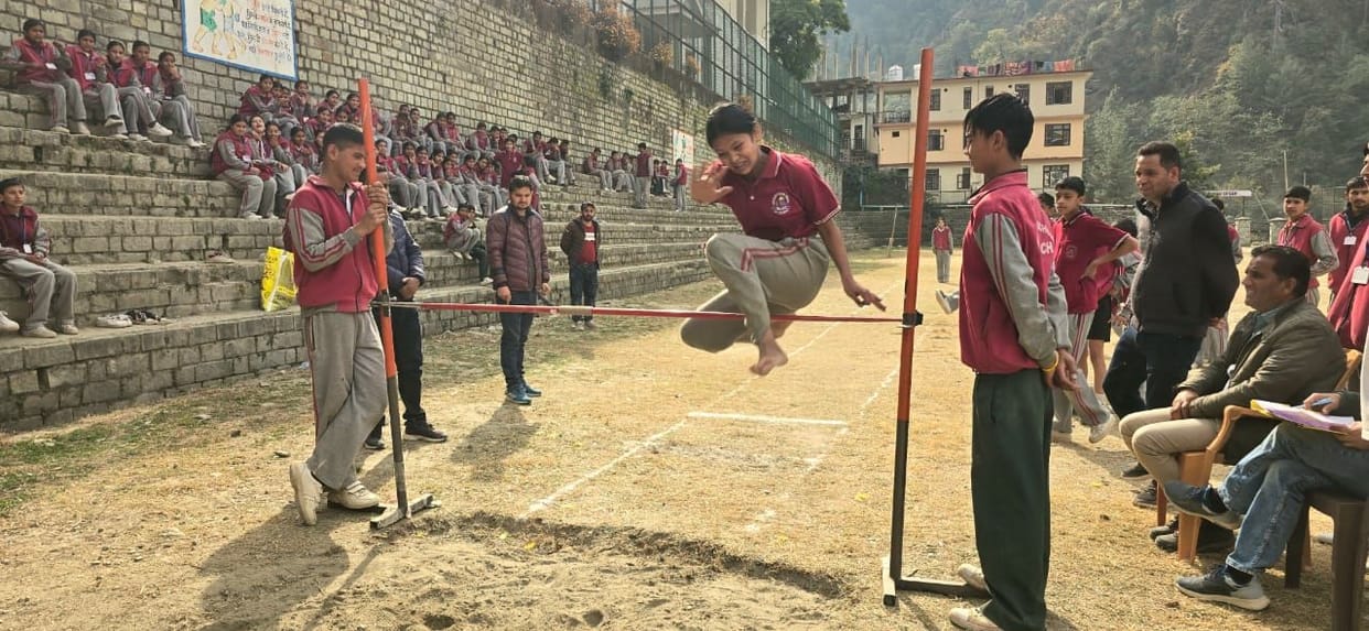 A two-day inter-house annual sports competition was organised at Taklech School