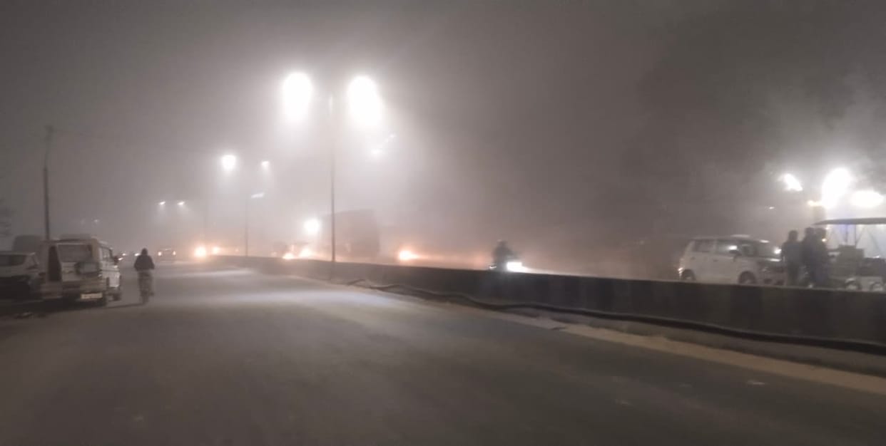 Fog all day long...fog in the evening